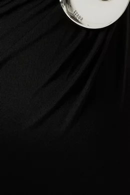 Buy Staud Black Zenith One-shoulder Maxi Dress in Jersey For