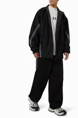 ジャケット BALENCIAGA BLACK STRETCH BALENCIAGA X UNDER ARMOUR JACKET BALENCIAGA | x Under Armour Reversible Hooded Windbreaker