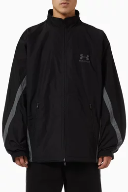 Buy Balenciaga Black x Under Armour® Reversible Track Jacket in
