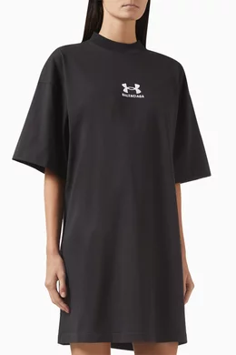 Buy Balenciaga Black x Under Armour Mini T-shirt Dress For Women Online |  Ounass Saudi