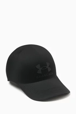 Buy Balenciaga Black x Under Armour® Molded Cap in Nylon For