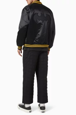 Buy Kith x Batman Satin Bomber Jacket 'Black' - KHM010709