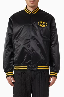 Batman | Kith Satin Bomber Jacket - Black