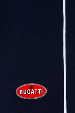 Buy Bugatti Junior Blue Logo Bermuda Shorts in Cotton For Boys