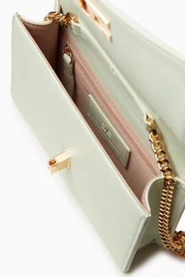 ショルダーバッグ・ポシェット ELISABETTA FRANCHI SMALL SHOULDER BAG WITH GROUMETTE CHAIN Elisabetta Franchi groumette-chain Shoulder Bag | Black