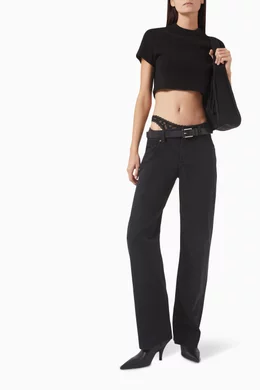 【送料&関税込】Alexander Wang dip Side Lace Undie Jeans Alexander Wang Dip Side Jean Lace Undie in Vintage Medium