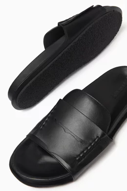 【送料&関税込】Jacquemus Leather Mocassin Sandal Jacquemus Leather Sandals | Black | FARFETCH