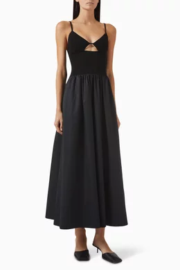 Buy St Agni Black Cami Maxi Dress in Knit For Women Online | Ounass Saudi