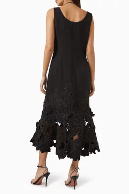knee length dresses for ladies Odette Lace Midi Dress