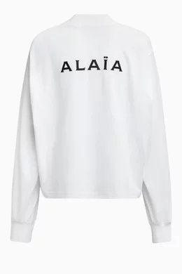 Tシャツ・カットソー Alaia Cotton t-shirt ALAÏA: White Classic Cotton T-shirt | SSENSE