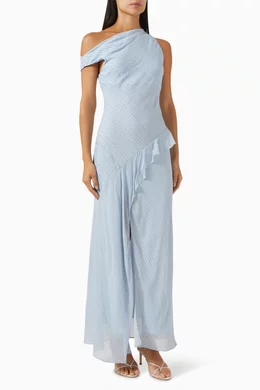 Buy Bec + Bridge Blue Esra Maxi Dress in Viscose For Women Online | Ounass  Saudi
