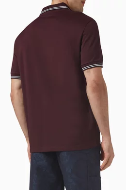 Buy Versace Purple Medusa Polo Shirt in Cotton Pique For Men