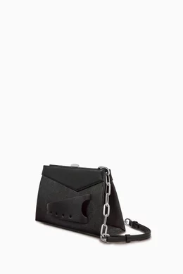 Buy Maison Margiela Black Small Snatched Clutch Bag in