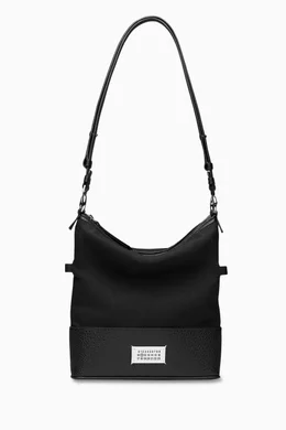 Buy Maison Margiela Black Small 5AC Hobo Bag For UNISEX