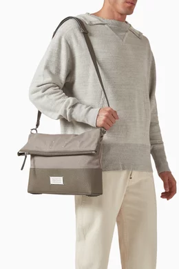 Buy Maison Margiela Grey Medium 5AC Hobo Bag in Cotton