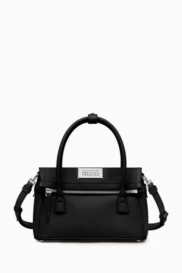 Buy Maison Margiela Black 5AC East West Handbag in Goat