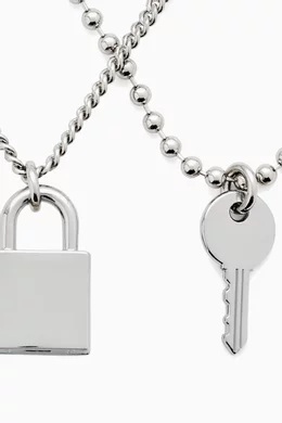 ★MARC JACOBS★ Friendship Padlock Friendship Padlock Neckla Marc Jacobs FRIENDSHIP PADLOCK NECKLACE | REVERSIBLE