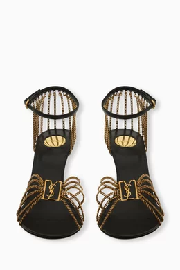 【関税＆送料込み】Saint Laurent Babylone 90 Pump Shoes Babylone 90 leather mules in black - Saint Laurent | Mytheresa