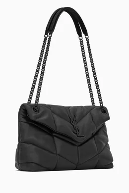 Loulou puffer medium bag in quilted lambskin new arrivals