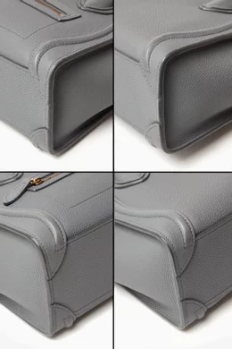 Buy Celine Pre-Loved Grey Nano Luggage Tote Bag in Leather For