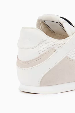 Buy Chloé White Kick Low-top Sneakers in Mesh & Leather For