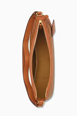 Buy MCM Brown Himmel Ascending Moon Hobo Bag in Lauretos