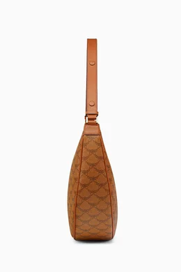 Buy MCM Brown Himmel Ascending Moon Hobo Bag in Lauretos