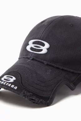 Buy Balenciaga Black Unity Sports Icon Cap in Cotton Drill For Men