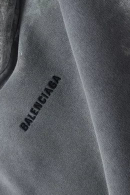 Buy Balenciaga Black Medium-fit Back Hoodie in Archetype-fleece