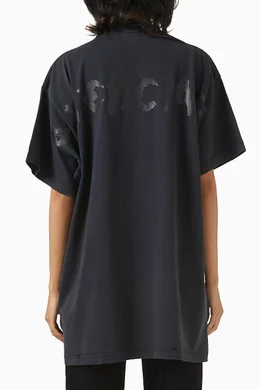 ＊Balenciaga＊T-Shirt Over Painted Vintage Jersey Black Balenciaga T-Shirt over Painted black in vintage jersey