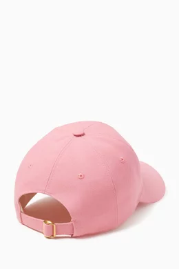Buy Valentino Garavani Pink Chez Valentino Baseball Cap in Cotton
