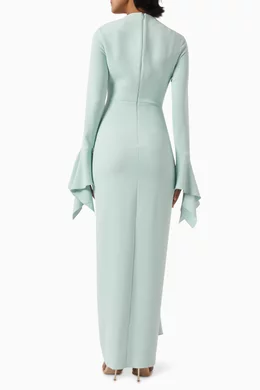 SOLACE LONDON ワンピース ドレス Della draped gown1039233 Della draped gown in pink - Solace London | Mytheresa