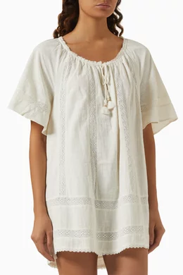 Buy Spell White Serendipity Mini Dress in Lace For Women Online | Ounass  Saudi
