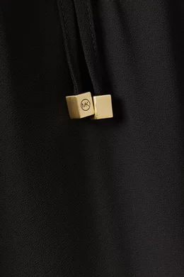 slim fit dress slacks Women's Sleeveless Midi Lbd with Multiple Gold Zippers Black 8 / Black