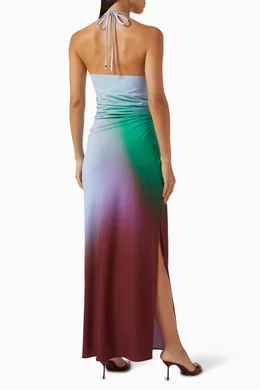 baobab blake maxi dress BAOBAB Blake Maxi Dress | Print/Orange | Size S