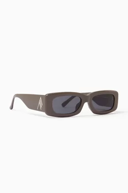 Buy The Attico Grey x Linda Farrow Mini Marfa Rectangle  display picture 2