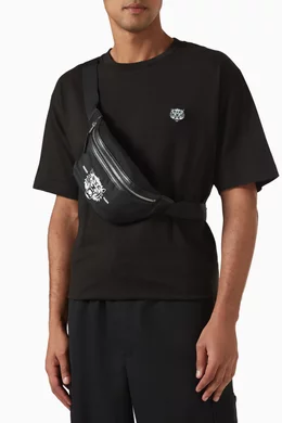 Buy KENZO Black Varsity Belt Bag For UNISEX Online | Ounass Saudi