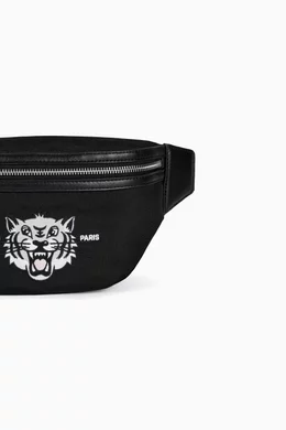 Buy KENZO Black Varsity Belt Bag For UNISEX Online | Ounass Saudi