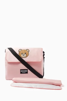 Moschino Teddy Moschino Nylon Crossbody Bag Buy Moschino Pink