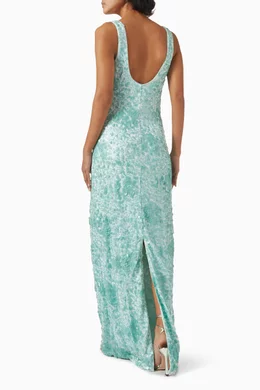 Buy Simkhai Blue Bex Embellished Maxi Dress in Viscose For Women Online |  Ounass Saudi