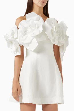 aje etta mini dress Aje Etta Mini Dress Ivory Size AU 10