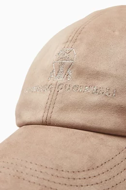 Buy Brunello Cucinelli Brown Embroidered-logo Baseball Cap in