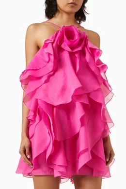 Buy Aje Pink Pandorea Layered-ruffle Mini Dress For Women Online | Ounass  Saudi