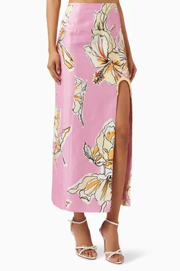 knee length dresses for ladies Aje - Florential Midi Dress (Size 12) – Goldie's main image 1