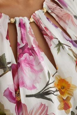 knee length dresses for ladies AJE FLEUR MIDI DRESS