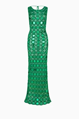 leslie amon green dress Leslie Amon Laurie Feather Dress BNWT Green Hibiscus XL