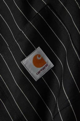 カーハート 25SS SEATON BLAZER - Seaton Stripe Carhartt WIP Seaton Blazer, Seaton Stripe, Black / Wax