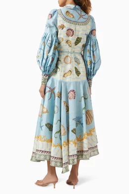 knee length dresses for ladies BATH HOUSE MIDI DRESS main image 0