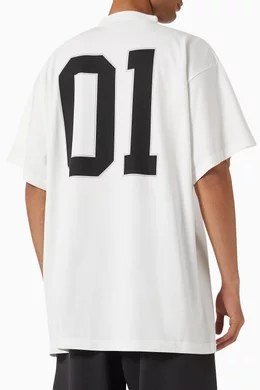 【BALENCIAGA】Basketball Series - オーバーサイズ Tシャツ Buy Balenciaga White Basketball Series Oversized T-shirt in