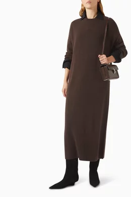 goat midi dress Goat Katty Button-neck Midi Dress In Green